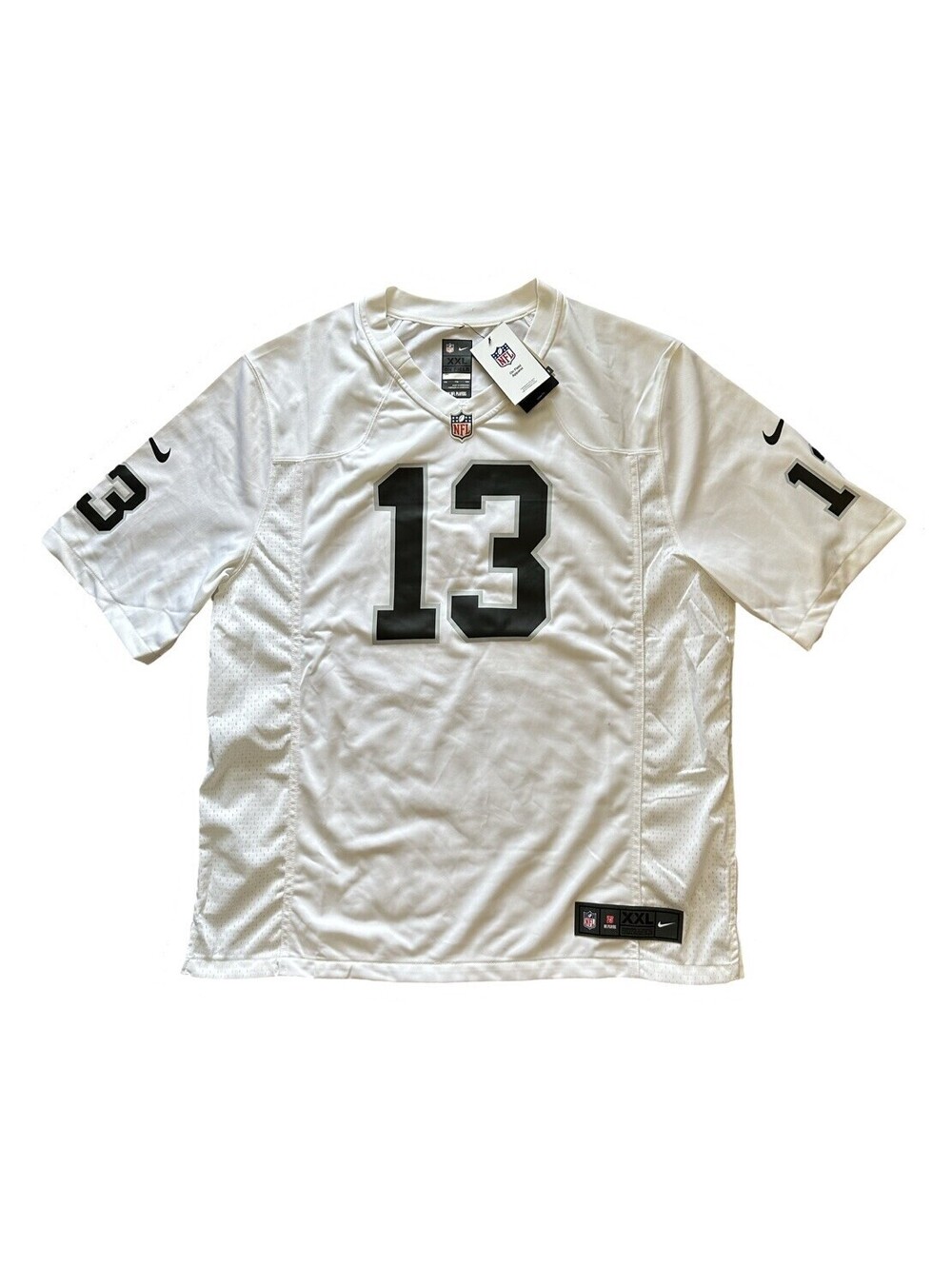 NIKE LAS VEGAS RAIDERS HUNTER RENFROW #13 AUTHENTIC GAME MEN'S JERSEY WHITE 2XL
